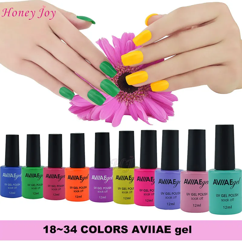 AVIIAE Bright Colorful Gel Nail Polish Long-Lasting Soak-off LED UV Lamp Cure Cosmetic Make Up Gel Polish 12ML Color No. 18-34
AVIIAE Bright Colorful Gel Nail Polish Long-Lasting Soak-off LED UV Lamp Cure Cosmetic Make Up Gel Polish 12ML Color No. 18-34