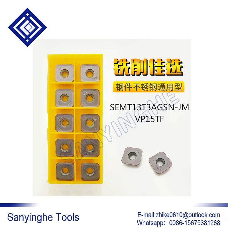 50pcs/lots SEMT13T3AGSN-JM VP15TF / SEMT13T3AGSN-JM US735 cnc carbide turning inserts
50pcs/lots SEMT13T3AGSN-JM VP15TF / SEMT13T3AGSN-JM US735 cnc carbide turning inserts