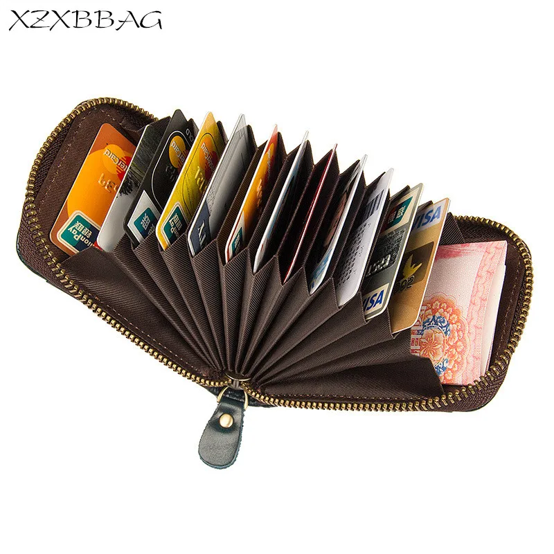XZXBBAG Genuine Cowhide Leather Men Card Wallet Short Vintage Coin Purse Zipper Credit Card Holders ID Card Bag Cardholder
XZXBBAG Genuine Cowhide Leather Men Card Wallet Short Vintage Coin Purse Zipper Credit Card Holders ID Card Bag Cardholder