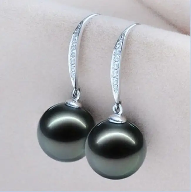 Women Gift word Love NEW HOT SELL 10-11MM NATURAL GENUINE BLACK PERFECT ROUND PEARL EARRING mujer for
Women Gift word Love NEW HOT SELL 10-11MM NATURAL GENUINE BLACK PERFECT ROUND PEARL EARRING mujer for