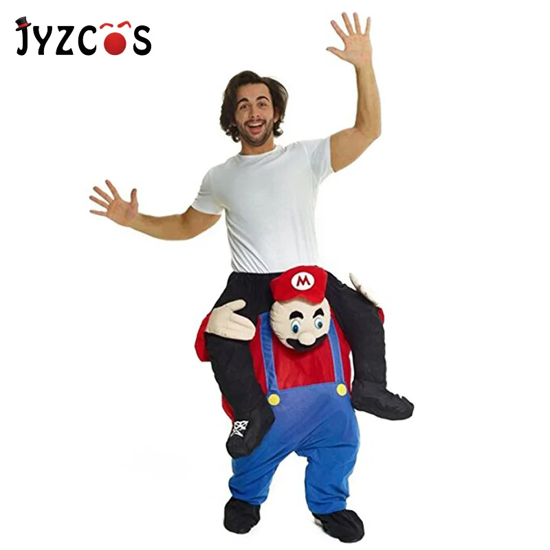 JYZCOS костюм Марио для взрослых забавные брюки новинка игрушки Пурим Хэллоуин день