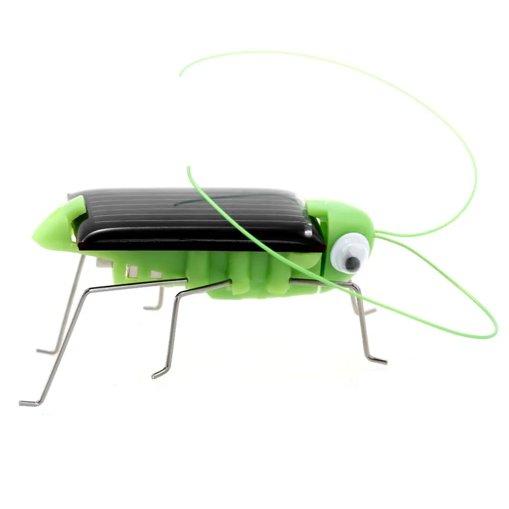 1 шт. детская игрушка энергия солнечной батареи насекомое Зеленый кузнечик