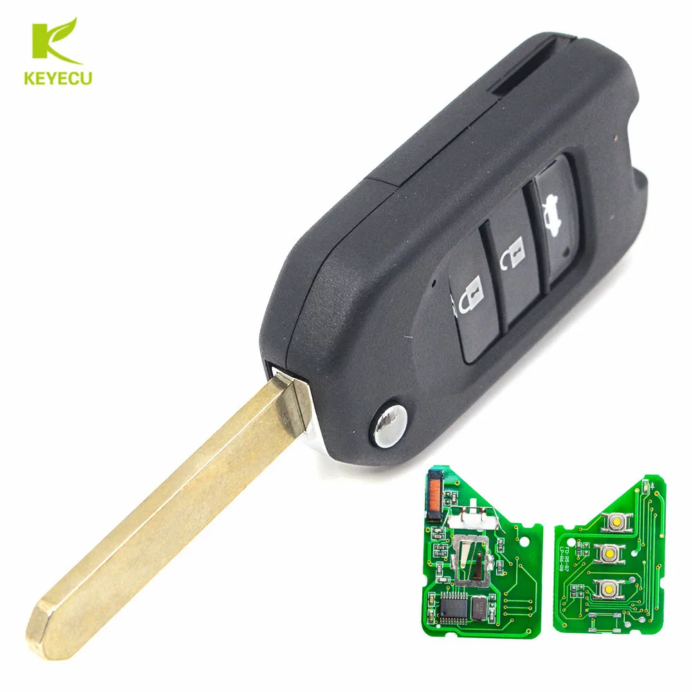 KEYECU New Uncut Folding Remote Key Fob 3 Button 433Mhz ID46 for Honda Accord 2008 Crider Model
KEYECU New Uncut Folding Remote Key Fob 3 Button 433Mhz ID46 for Honda Accord 2008 Crider Model