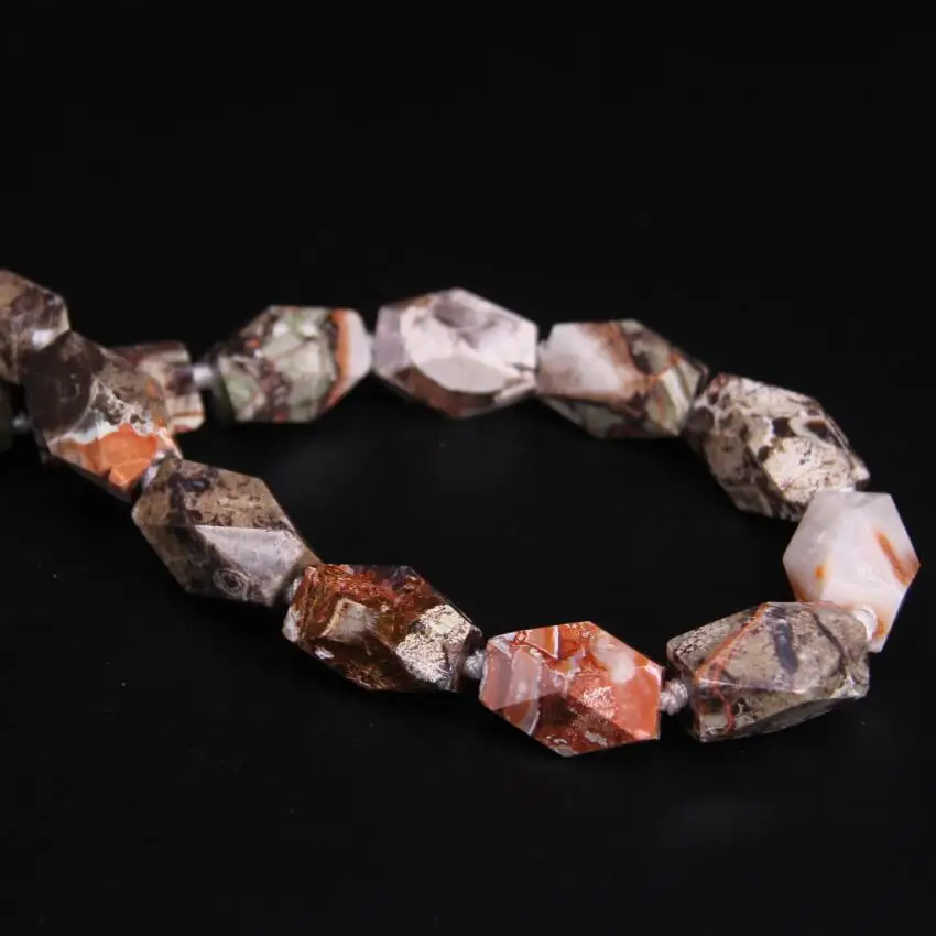 15.5"strand Faceted Nuggets Natural Ocean Jaspers Loose Beads,Brown White Ocean Agates Cut Slab Nugget Pendant Jewelry Making
15.5"strand Faceted Nuggets Natural Ocean Jaspers Loose Beads,Brown White Ocean Agates Cut Slab Nugget Pendant Jewelry Making
