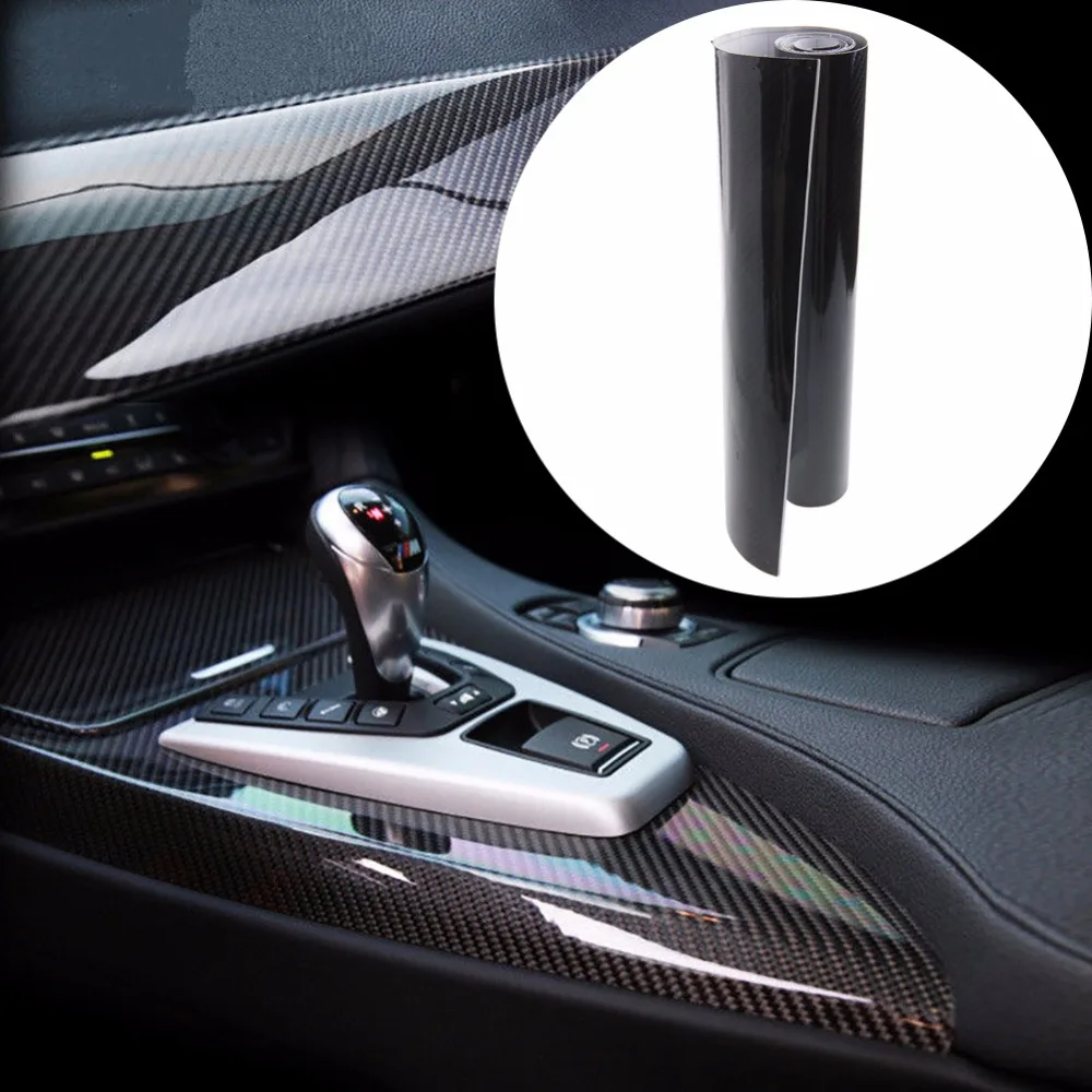1PC Car 5D Ultra Shiny Glossy Black Carbon Fiber Vinyl Graphics Decals 12"x60" Wrap Sticker Decal
1PC Car 5D Ultra Shiny Glossy Black Carbon Fiber Vinyl Graphics Decals 12"x60" Wrap Sticker Decal