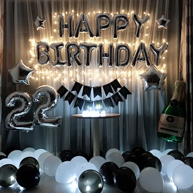 Happy Birthday Supplies Party Decoration Adult birthday party decoration romantic balloon room layout supplies balloon package
Happy Birthday Supplies Party Decoration Adult birthday party decoration romantic balloon room layout supplies balloon package