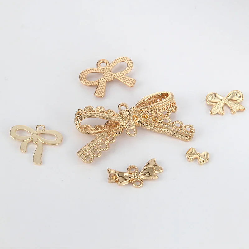 New Fashion 100pcs Bowknot Charm Metal Pendant For Women Jewelry Making Diy Necklace/Earring/Headwear/ Bracelet Accessories
New Fashion 100pcs Bowknot Charm Metal Pendant For Women Jewelry Making Diy Necklace/Earring/Headwear/ Bracelet Accessories