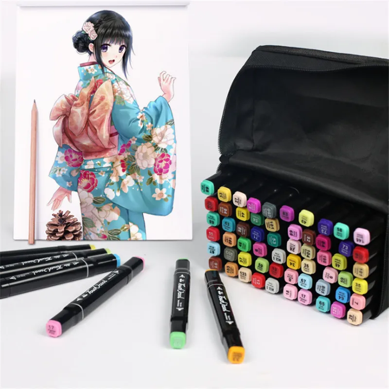 30/40/60/80 Color Art Markers Set Dual Headed Artist Sketch Oily Alcohol based markers
30/40/60/80 Color Art Markers Set Dual Headed Artist Sketch Oily Alcohol based markers
