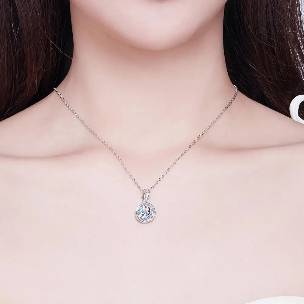 Blue Mermaid Fish Tail Pendant Necklaces for Women 925 Sterling Silver Chain Pendant Fashion Jewelry Bijoux
Blue Mermaid Fish Tail Pendant Necklaces for Women 925 Sterling Silver Chain Pendant Fashion Jewelry Bijoux