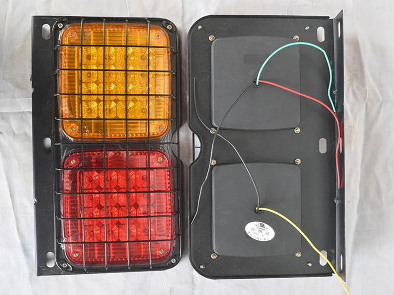 2Pcs 32LED 24V Truck Trailer Rear Tail Lights with Iron Net Red Yellow Stop Turn Signal Light Warning Lamp 345MM
2Pcs 32LED 24V Truck Trailer Rear Tail Lights with Iron Net Red Yellow Stop Turn Signal Light Warning Lamp 345MM