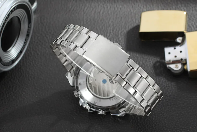 JARAGAR Tourbillon Hollow Automatic Wristwatch Casual Stainless Steel Mechanical Watch Relogio Masculino
JARAGAR Tourbillon Hollow Automatic Wristwatch Casual Stainless Steel Mechanical Watch Relogio Masculino