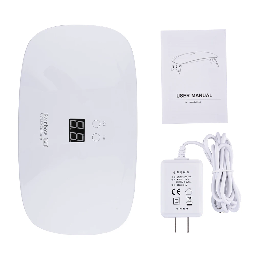 24W Nail Lamp Nail Dryer UV/LED 15 Bead For Gels Polish LCD Display Time Setting 30s 60s Fast Curing Dryer Manicure Nail Machine 
24W Nail Lamp Nail Dryer UV/LED 15 Bead For Gels Polish LCD Display Time Setting 30s 60s Fast Curing Dryer Manicure Nail Machine