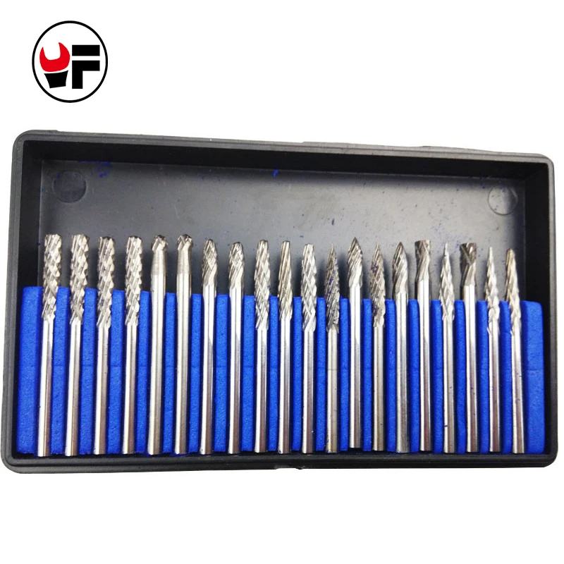20PCS 1/8" Tungsten Carbide Rotary Files Reamer Tools Cut Set Milling Cutter Rotary brocas com escareador hand tools DAD003
20PCS 1/8" Tungsten Carbide Rotary Files Reamer Tools Cut Set Milling Cutter Rotary brocas com escareador hand tools DAD003
