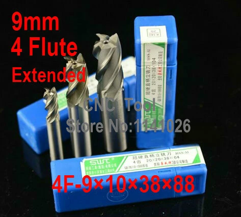 5pcs /set 9.0mm 4 Flute HSS & Extended Aluminium End Mill Cutter CNC Bit Milling Machinery tools Cutting tools.Lathe Tool
5pcs /set 9.0mm 4 Flute HSS & Extended Aluminium End Mill Cutter CNC Bit Milling Machinery tools Cutting tools.Lathe Tool