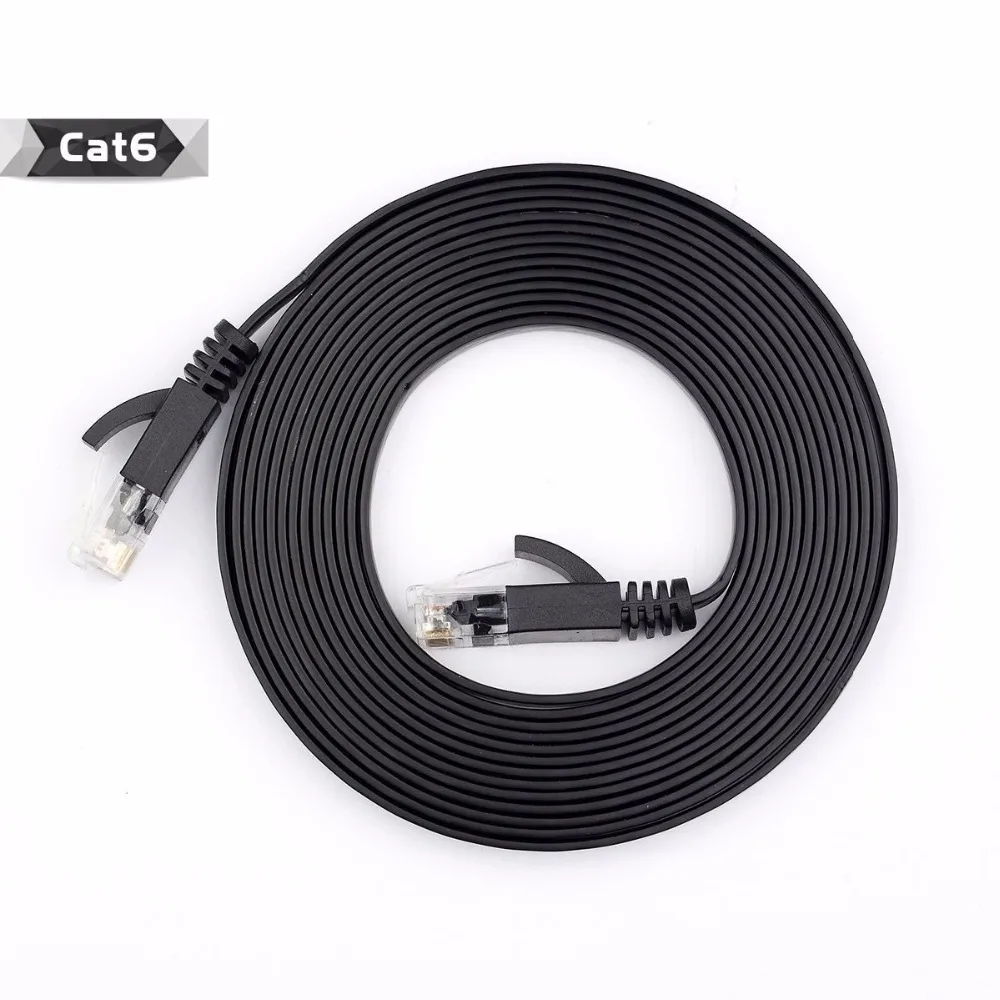 5M 15FT Pure copper wire CAT6 Flat UTP Ethernet Network Cable RJ45 Patch LAN cable black white color
5M 15FT Pure copper wire CAT6 Flat UTP Ethernet Network Cable RJ45 Patch LAN cable black white color