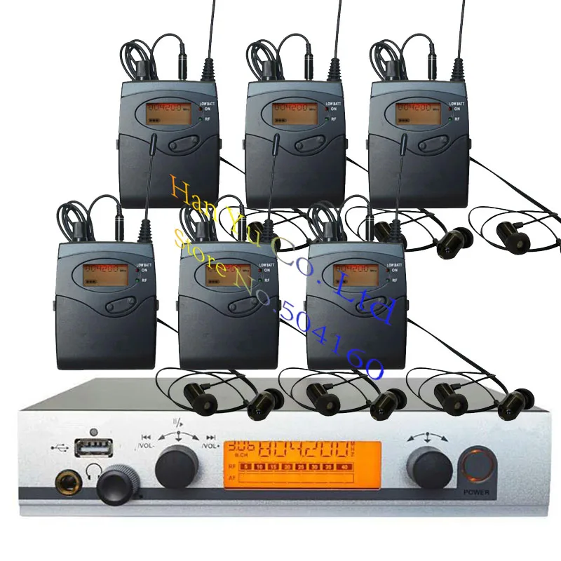 6 Receivers Pro ear monitors wireless Feedback System with in-ear headphone for Stage Performance Club Bar TV station Monitoring
6 Receivers Pro ear monitors wireless Feedback System with in-ear headphone for Stage Performance Club Bar TV station Monitoring