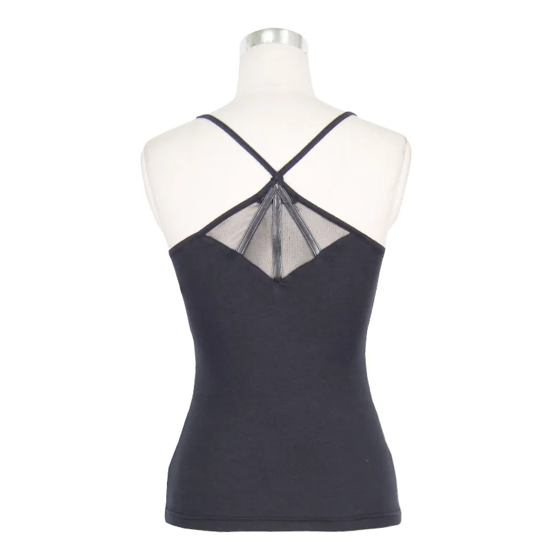 Devil Fashion Punk Black Corset Fit Tank Tops For Women Spring Summer Girls Cotton T-Shirts Backless Vest Tees with Mesh Web
Devil Fashion Punk Black Corset Fit Tank Tops For Women Spring Summer Girls Cotton T-Shirts Backless Vest Tees with Mesh Web