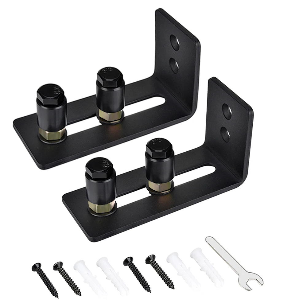 2 Pack Barn Door Guide Wall Mounted L-shaped Sliding Barn Door Floor Guide with Adjustable Rollers for All Size of Barn Doors
2 Pack Barn Door Guide Wall Mounted L-shaped Sliding Barn Door Floor Guide with Adjustable Rollers for All Size of Barn Doors