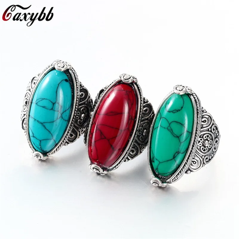 Vintage Antique Natural Stone Ring Fashion Jewelry Green turquoises Sea Opal Finger Ring For Women Wedding Anniversary Rings
Vintage Antique Natural Stone Ring Fashion Jewelry Green turquoises Sea Opal Finger Ring For Women Wedding Anniversary Rings