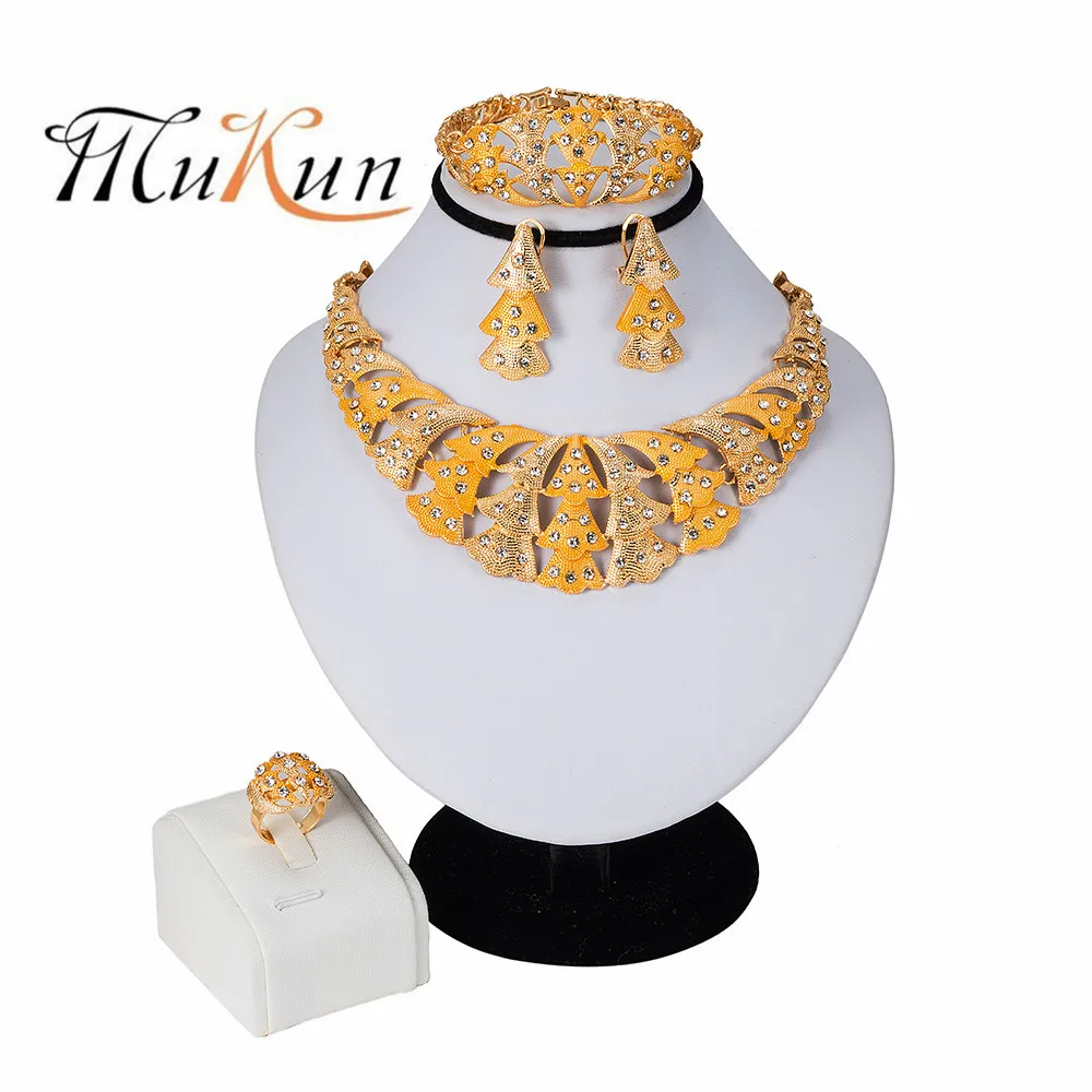 MUKUN 2019 NEW Nigerian Wedding African Beads Zinc Alloy Jewelry Sets Dubai Jewelry Sets Necklace Bracelet Earrings Ring Sets
MUKUN 2019 NEW Nigerian Wedding African Beads Zinc Alloy Jewelry Sets Dubai Jewelry Sets Necklace Bracelet Earrings Ring Sets