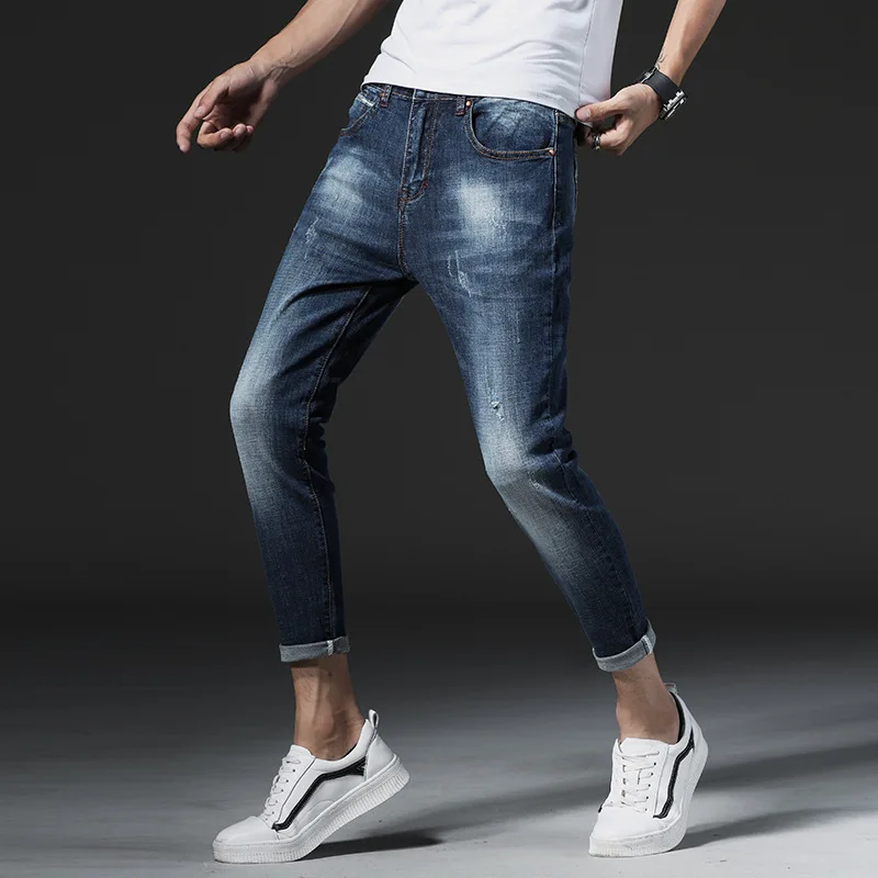 New Men Jeans Hole Ripped Stretch Destroyed Hip Hop Jean 2019 Fashion Design Men's Jean Slim Ankle Length Pants
New Men Jeans Hole Ripped Stretch Destroyed Hip Hop Jean 2019 Fashion Design Men's Jean Slim Ankle Length Pants