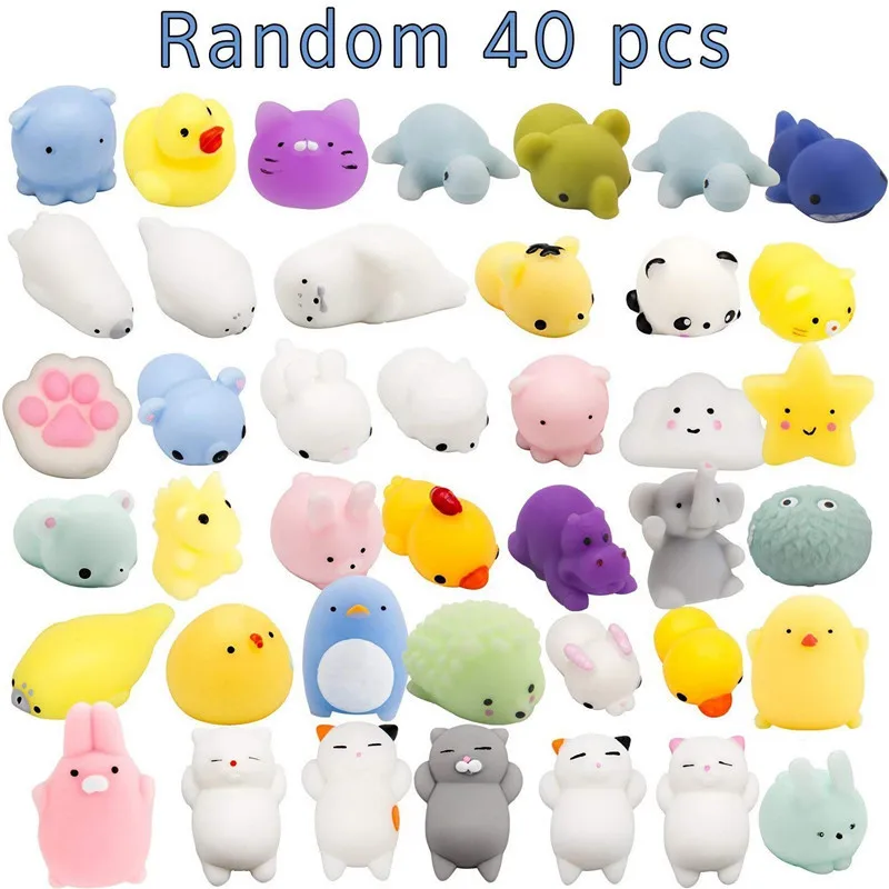 Случайные 40 шт. милые животные Mochi Squishy, кавайные мини мягкие сжимаемые игрушки, ручная игрушка для детей подарок, снятие стресса, украшение
Случайные 40 шт. милые животные Mochi Squishy, кавайные мини мягкие сжимаемые игрушки, ручная игрушка для детей подарок, снятие стресса, украшение
