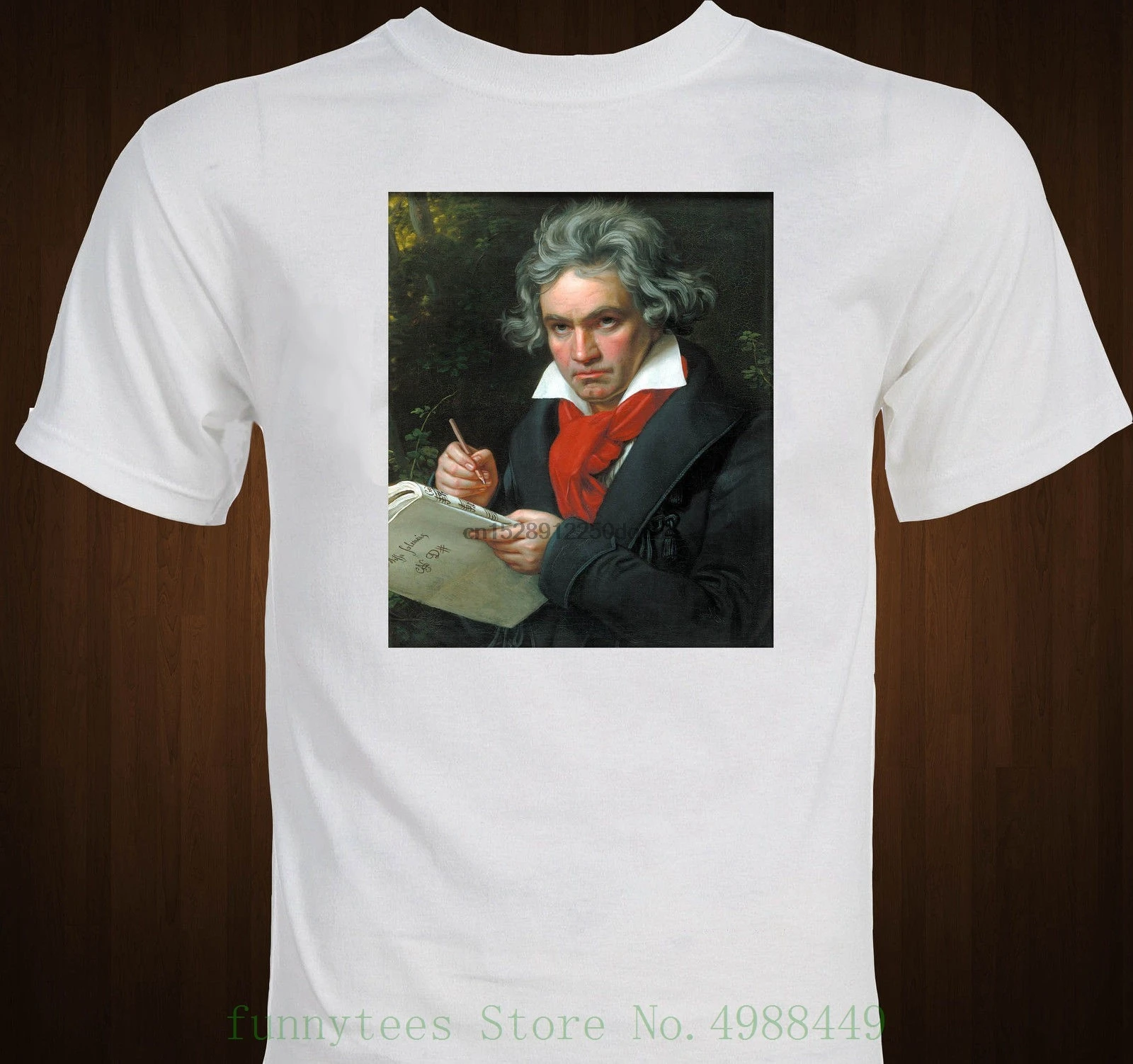 Ludwig Van Beethoven композитор классическая музыка футболка простая с короткими