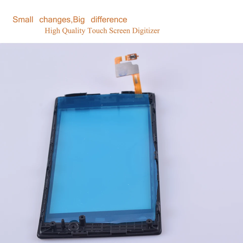 Сенсорный экран N520 для Nokia Lumia 520 сенсорный датчик дигитайзер с рамкой стеклянный