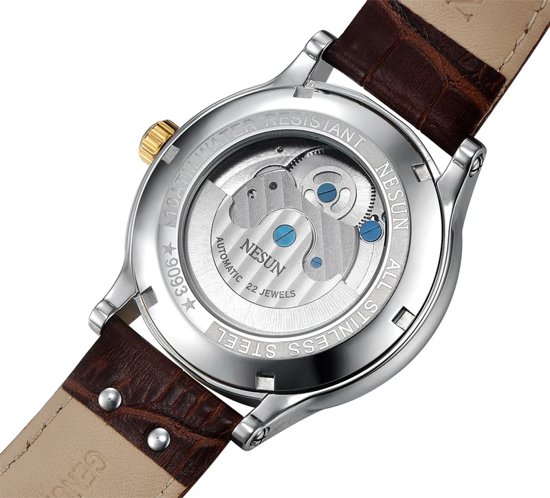 Luxury Brand Switzerland NESUN Skeleton Diamond Watch Men Automatic Self-Wind Men's Watches 100M Waterproof clock N9093-5
Luxury Brand Switzerland NESUN Skeleton Diamond Watch Men Automatic Self-Wind Men's Watches 100M Waterproof clock N9093-5