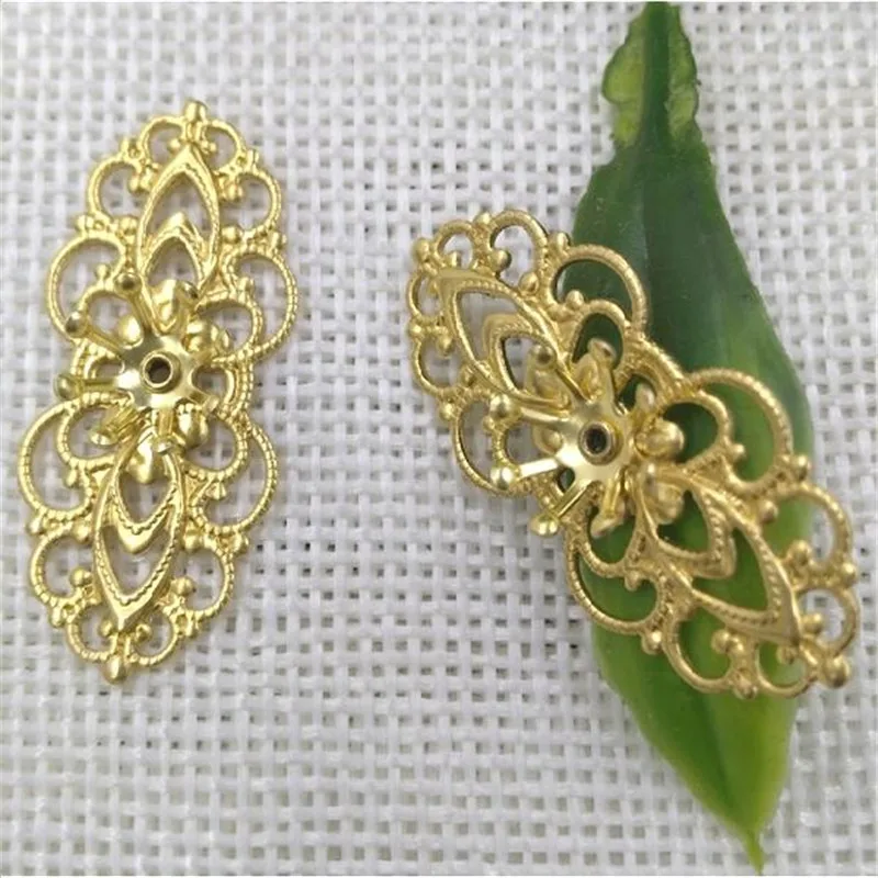 20PCS/lot 15x33mm Copper Flowers Slice Components Original Brass Color Charms Jewelry DIY Accessory Findings B10041
20PCS/lot 15x33mm Copper Flowers Slice Components Original Brass Color Charms Jewelry DIY Accessory Findings B10041