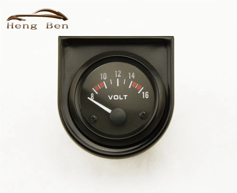 HB 2" 52mm Universal Car Black Analog Pointer Voltage Volts Meter Gauge 8-16V White LED Light
HB 2" 52mm Universal Car Black Analog Pointer Voltage Volts Meter Gauge 8-16V White LED Light