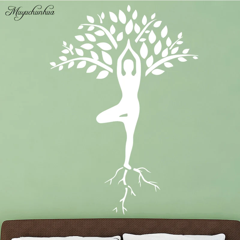 Slender Woman Yoga Pose Wall Sticker Tree Pattern Decoration for Girl Bedroom Wall Stickers Removable Vinyl Wall Mural
Slender Woman Yoga Pose Wall Sticker Tree Pattern Decoration for Girl Bedroom Wall Stickers Removable Vinyl Wall Mural