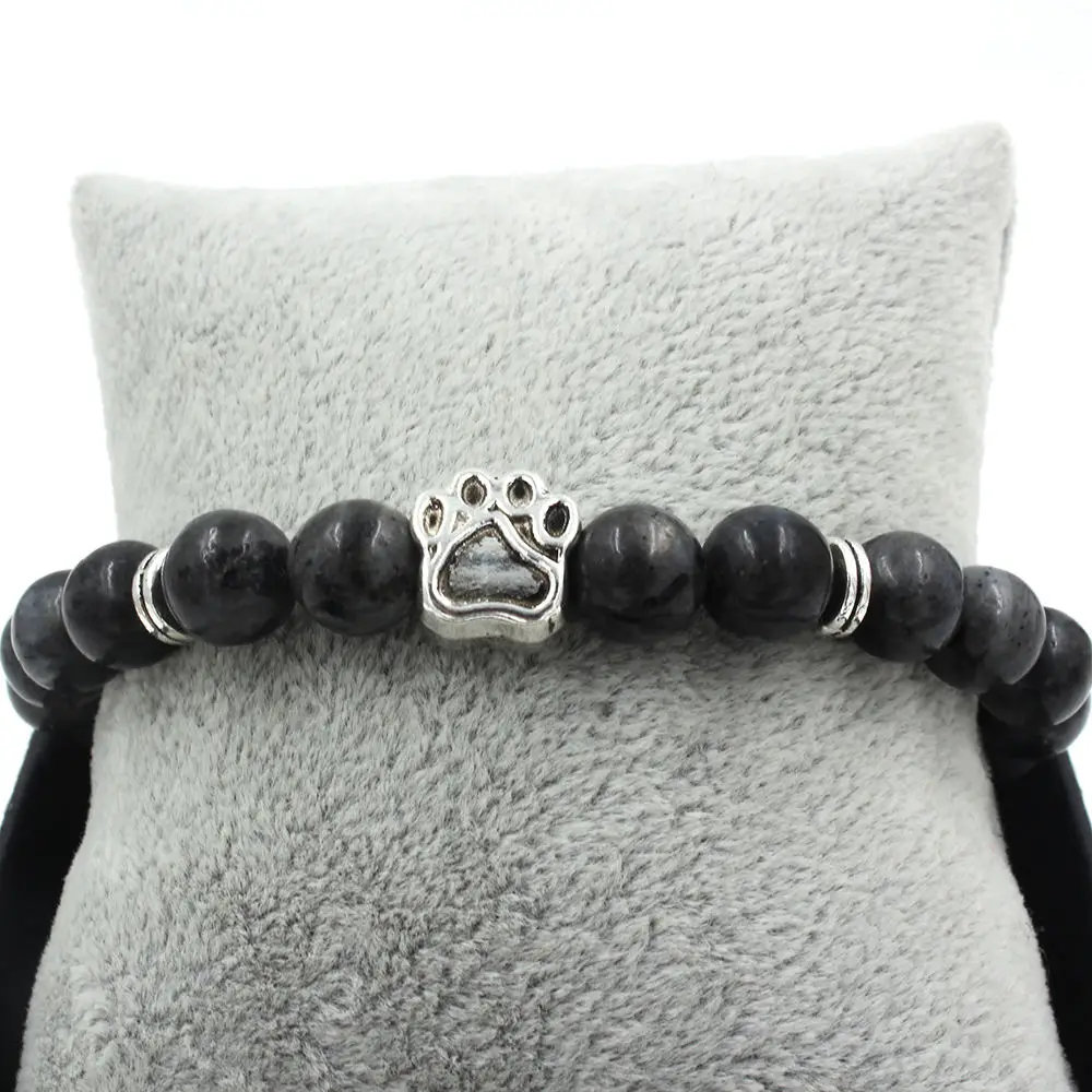 2020 Natural Stone Bead Dog Cat Paw Print Charm Bracelet Homme Femme Pet Memorial Cat Dog Lovers Jewelry Bracelets Gifts
2020 Natural Stone Bead Dog Cat Paw Print Charm Bracelet Homme Femme Pet Memorial Cat Dog Lovers Jewelry Bracelets Gifts
