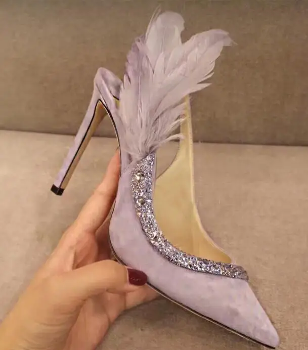 Carole Levy 2019 Summer Newest Pointed Toe High Heel Shoes Woman Crystal Embellisehd Thin Heels Sandal Feather Dress Shoes
Carole Levy 2019 Summer Newest Pointed Toe High Heel Shoes Woman Crystal Embellisehd Thin Heels Sandal Feather Dress Shoes