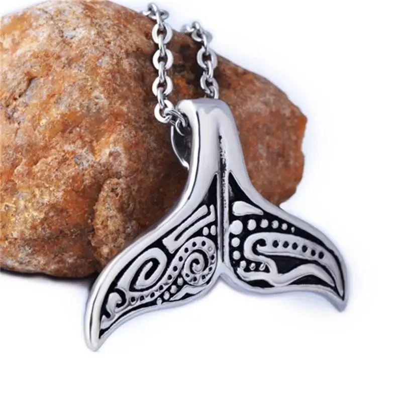 Whale Tail Pendant Necklace Stainless Steel Jewelry Gift for Friends Beautiful Fashion Christmas Jewelry
Whale Tail Pendant Necklace Stainless Steel Jewelry Gift for Friends Beautiful Fashion Christmas Jewelry
