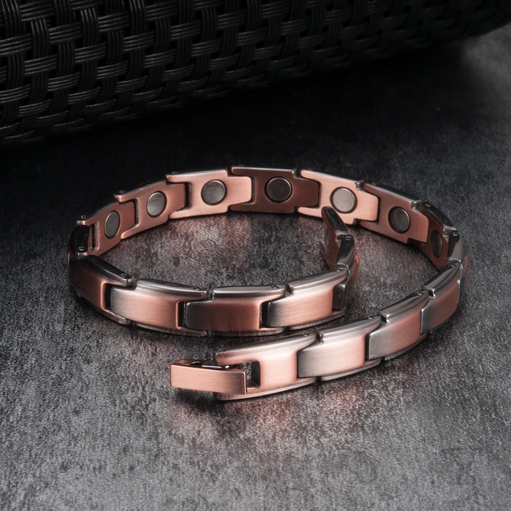 Pure Copper Bracelets for Women 7mm Health Energy Magnetic Therapy Bracelet Benefits Arthritis Relief Chain Link Bracelet Femme
Pure Copper Bracelets for Women 7mm Health Energy Magnetic Therapy Bracelet Benefits Arthritis Relief Chain Link Bracelet Femme