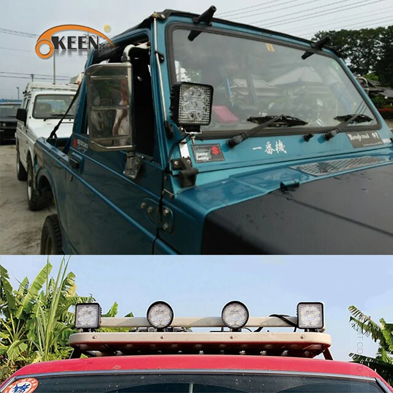 OKEEN 20w 27W 48W 4inch LED Work Light Bar Driving Offroad LED headlight for Boat Car Tractor Truck 4x4 LED SUV ATV 12V 24V
OKEEN 20w 27W 48W 4inch LED Work Light Bar Driving Offroad LED headlight for Boat Car Tractor Truck 4x4 LED SUV ATV 12V 24V