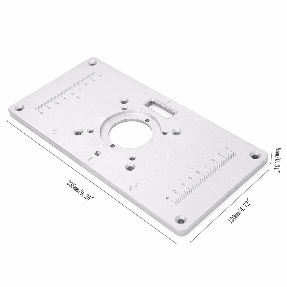 700C Aluminum Router Table Insert Plate + 4 Rings Screws For Woodworking Benches
700C Aluminum Router Table Insert Plate + 4 Rings Screws For Woodworking Benches