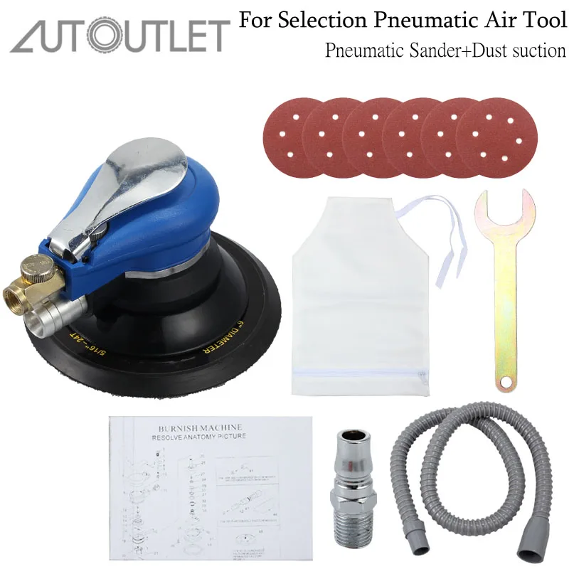 AUTOUTLET for Pneumatic Sander Palm Orbital Sander Polisher Circle Round Pad Dust Suction for selection Pneumatic Air Tool
AUTOUTLET for Pneumatic Sander Palm Orbital Sander Polisher Circle Round Pad Dust Suction for selection Pneumatic Air Tool