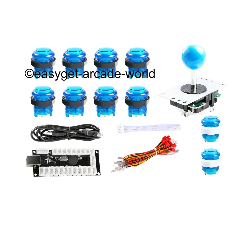 Arcade DIY Kits Parts USB Controller Handle To PC Rocker + 5 Pin Joystick + 30mm LED Illuminated Push Buttons To Arcade Sticks
Arcade DIY Kits Parts USB Controller Handle To PC Rocker + 5 Pin Joystick + 30mm LED Illuminated Push Buttons To Arcade Sticks