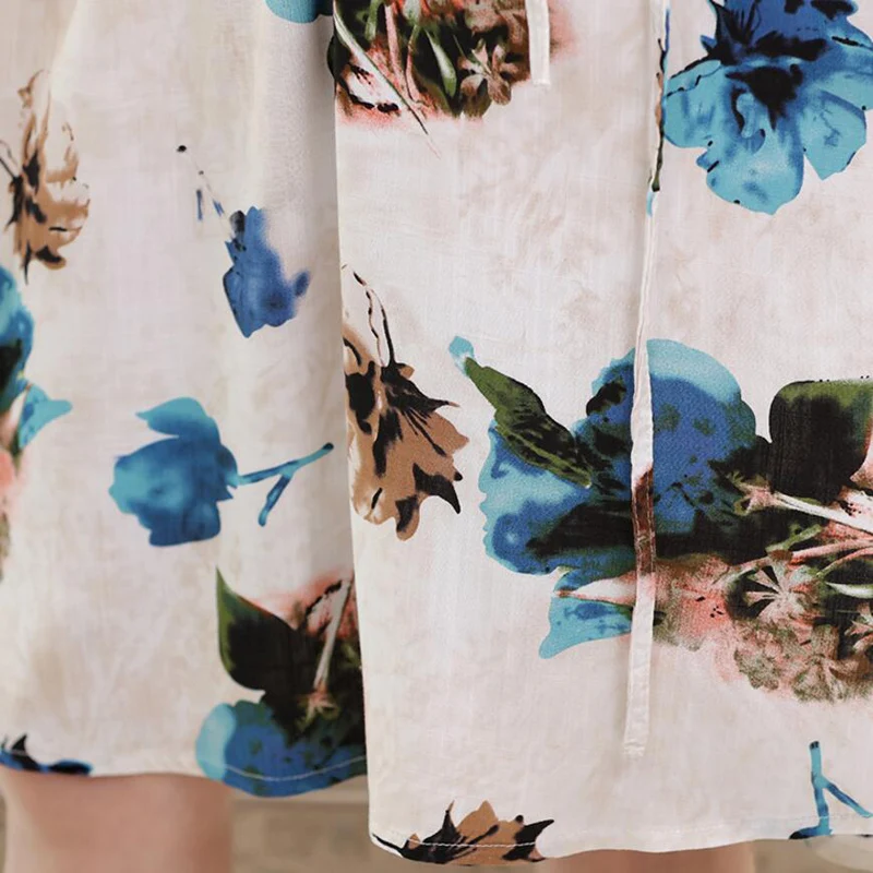 New Style Summer Dress Sweet Printed Fashion Women Dress Cotton silk Short sleeve Dress Leisure Big yards Slim Women Dress LY839
New Style Summer Dress Sweet Printed Fashion Women Dress Cotton silk Short sleeve Dress Leisure Big yards Slim Women Dress LY839