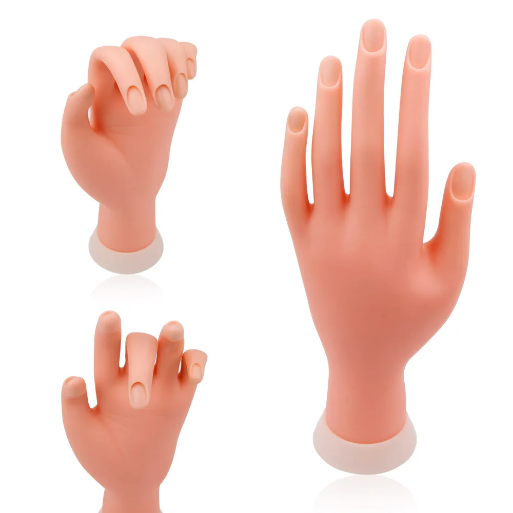 1Pcs Nail Art Salon Training Display Model Hand Soft Flexible False Hand Silicone Practice Bendable Mannequin DIY Manicure Tools
1Pcs Nail Art Salon Training Display Model Hand Soft Flexible False Hand Silicone Practice Bendable Mannequin DIY Manicure Tools