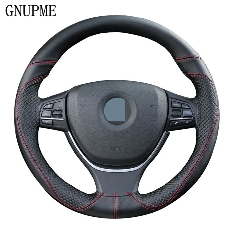Genuine Leather Car Steering Wheel Cover Soft Anti slip Steering-Wheel Braid 100% Cowhide Braid With Needles Thread 38cm
Genuine Leather Car Steering Wheel Cover Soft Anti slip Steering-Wheel Braid 100% Cowhide Braid With Needles Thread 38cm