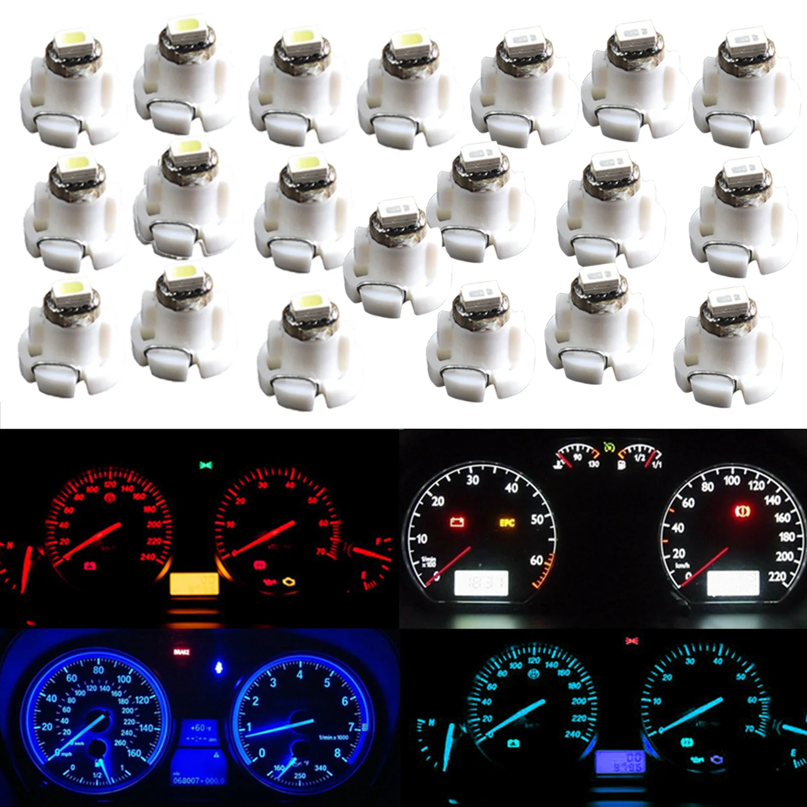 10pcs/set Car Light T4/T4.2 Neo Wedge LED Bulb Cluster Instrument Dash Climate Base Lights CSL2017
10pcs/set Car Light T4/T4.2 Neo Wedge LED Bulb Cluster Instrument Dash Climate Base Lights CSL2017