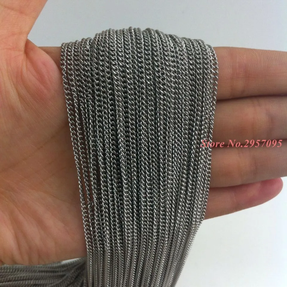 Free Shipping 2mm Wide Link Chain Silver Color Top Quality 316L Stainless Steel Necklace Mens Boys Wholesale Jewelry
Free Shipping 2mm Wide Link Chain Silver Color Top Quality 316L Stainless Steel Necklace Mens Boys Wholesale Jewelry