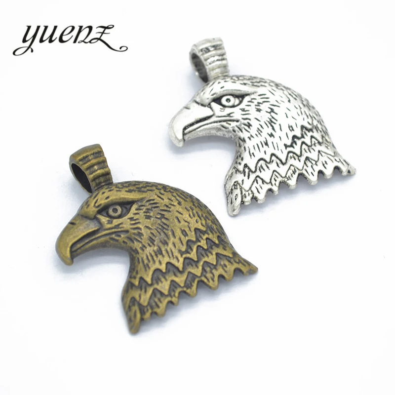 YuenZ 4pcs 2 color Tibetan Silver Plated Pendant Antique bird Charms Jewelry Making DIY Handmade Craft 34*27mm D522 | Украшения и