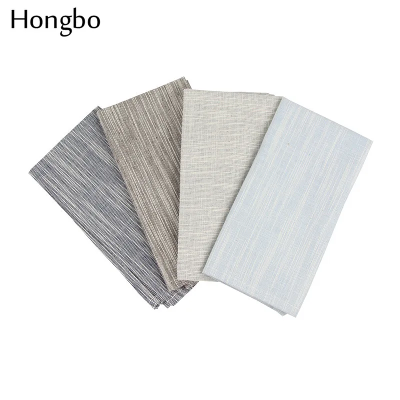 Льняной теплоизоляционный коврик Hongbo модные тканевые салфетки сплошного цвета