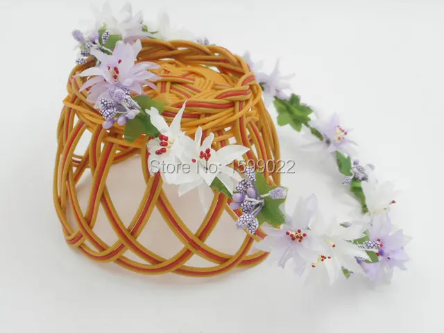Women Bride Flower Crown Summer Wedding Head Bands Woodland Fairy Goddess Hair Accessories Bohemian Purple White Floral Headwear
Women Bride Flower Crown Summer Wedding Head Bands Woodland Fairy Goddess Hair Accessories Bohemian Purple White Floral Headwear