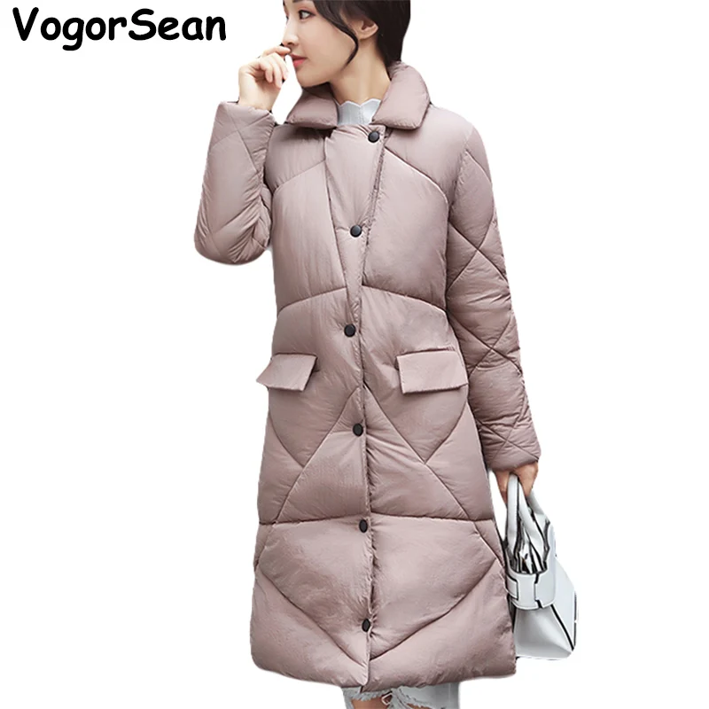 Женская парка VogorSean длинная плотная теплая куртка зима 2018|winter coat jacket|coat jacketwomen parka |