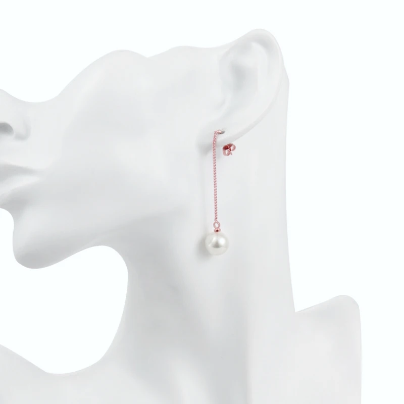 Garilina romantic simple round pearl ladies earrings White pearl rose gold dangle earrings for women E2175
Garilina romantic simple round pearl ladies earrings White pearl rose gold dangle earrings for women E2175